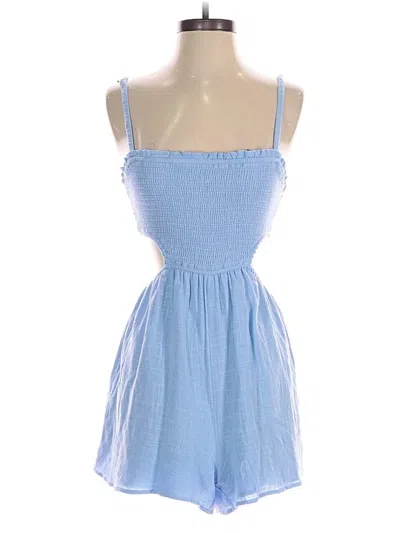 Pre-owned Sky To Moon Romper In Blue