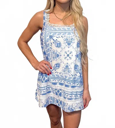 Sky To Moon Saige Mini Dress In Blue