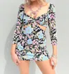Sky To Moon Shape Of You Dress In Black Floral