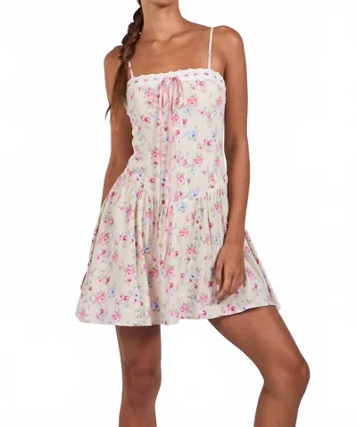 Sky To Moon Skylar Mini Dress In Multi In Pink