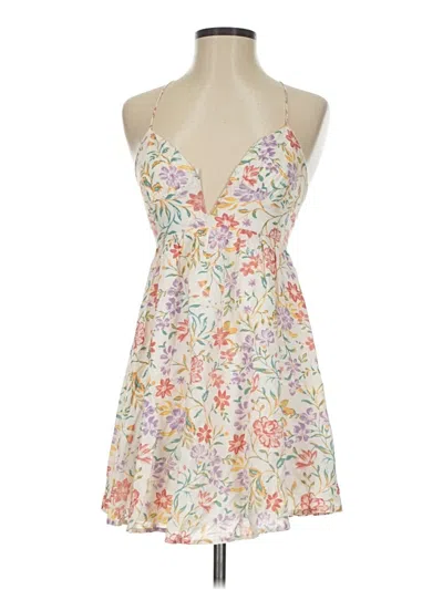 Pre-owned Sky To Moon Sleeveless Top Ivory Halter Neckline Tops