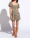 Sky To Moon Smock Top Floral Dress In Missing U