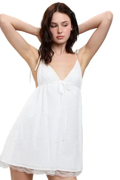 Sky To Moon Summer Days Eyelet Dress In White