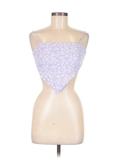 Pre-owned Sky To Moon Tank Top Purple Strapless Neckline Tops