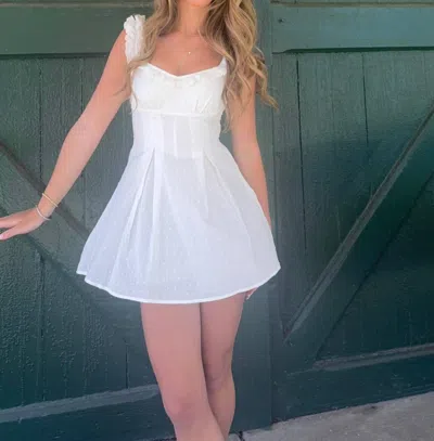 Sky To Moon The Sweet Haven Mini Dress In White