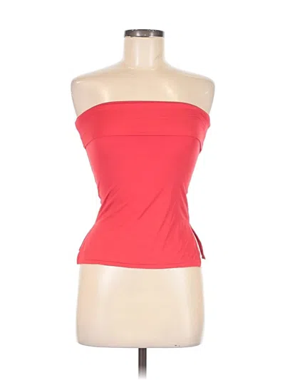 Pre-owned Sky To Moon Tube Top Red Strapless Neckline Tops