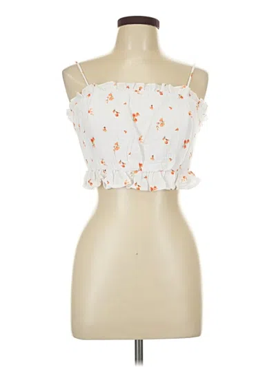 Pre-owned Sky To Moon Tube Top White Strapless Neckline Tops
