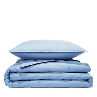 Sky Tufted Quilted Twin Coverlet Set - Exclusive In Coast Blue