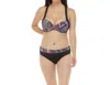 Skye Mid Waist Fold Bikini Bottom In Plumage In Multi
