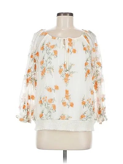 Pre-owned Skye's The Limit 3/4 Sleeve Blouse In White