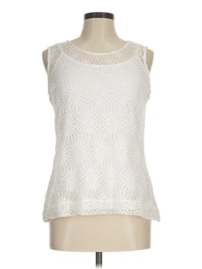 Pre-owned Skye's The Limit Sleeveless Blouse In White