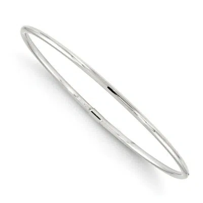 Pre-owned Skyjewelers Real 10kt White Gold Slip-on Bangle