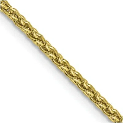 Pre-owned Skyjewelers Real 10kt Yellow Gold 1.75mm Parisian Wheat Chain; 30 Inch; Lobster Clasp