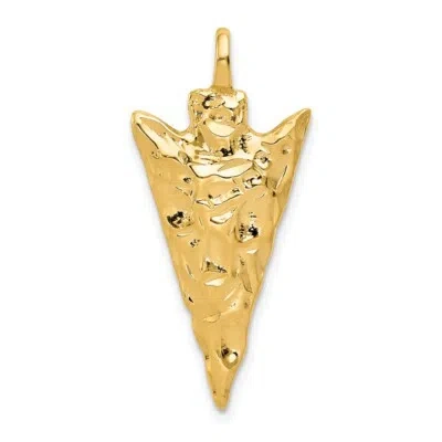 Pre-owned Skyjewelers Real 10kt Yellow Gold Arrow Head Charm