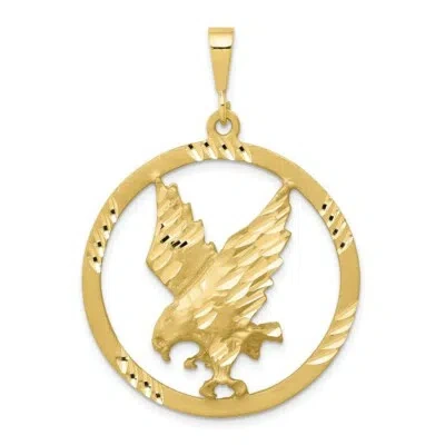 Pre-owned Skyjewelers Real 10kt Yellow Gold Eagle Charm