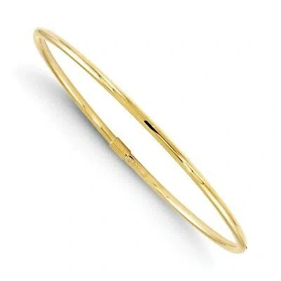 Pre-owned Skyjewelers Real 10kt Yellow Gold Slip-on Bangle