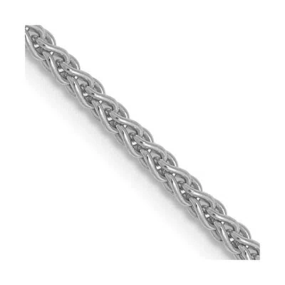 Pre-owned Skyjewelers Real 14kt White Gold 1.65mm Spiga Chain; 16 Inch; Lobster Clasp