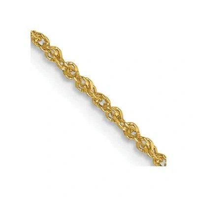 Pre-owned Skyjewelers Real 14kt Yellow Gold 1.3mm Sparkle Singapore Chain; 18 Inch; Lobster Clasp