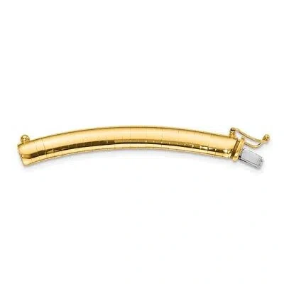 Pre-owned Skyjewelers Real 14kt Yellow Gold 6mm Lightweight Omega Extender For Necklace; 2 Inch