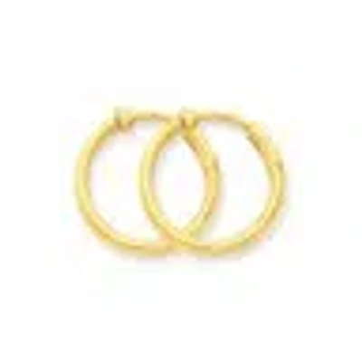 Pre-owned Skyjewelers Real 14kt Yellow Gold Non-pierced Hoop Earrings