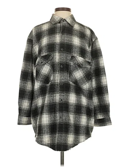Pre-owned Skylar + Madison 3/4 Sleeve Blouse In Gray