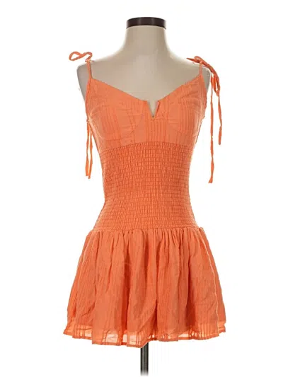 Pre-owned Skylar + Madison Casual Dress In Orange