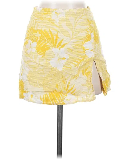 Pre-owned Skylar + Madison Casual Skirt In Yellow