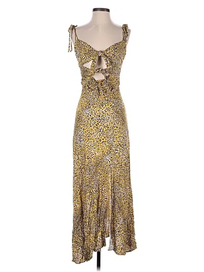 Pre-owned Skylar + Madison Cocktail Dress In Gold