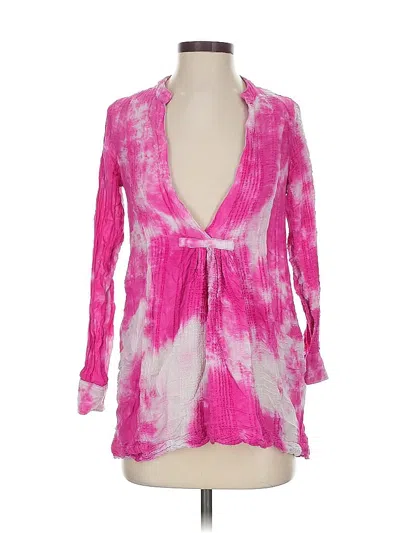 Pre-owned Skylar + Madison Long Sleeve Blouse In Pink