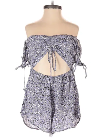 Pre-owned Skylar + Madison Romper In Blue