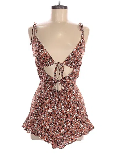 Pre-owned Skylar + Madison Romper In Brown