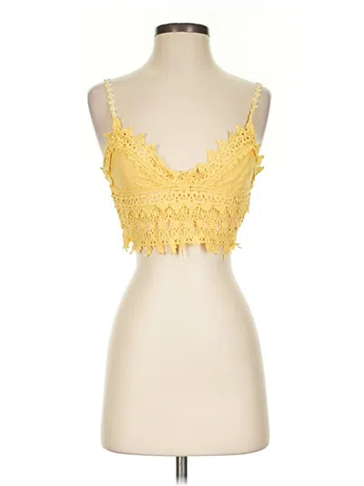 Pre-owned Skylar + Madison Sleeveless Blouse In Yellow