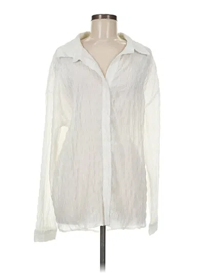 Pre-owned Skylar Rose Long Sleeve Blouse In Ivory