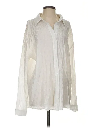 Pre-owned Skylar Rose Long Sleeve Blouse In Ivory