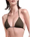 Skyler Swimwear V Bikini Top In Green