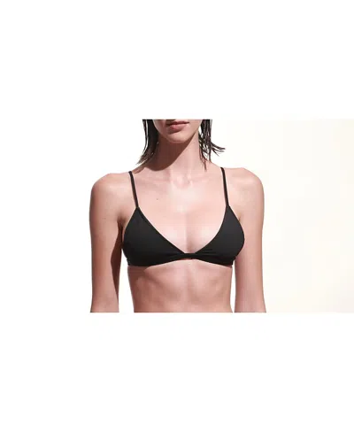 Skyler Swimwear Vi Bikini Top In Black