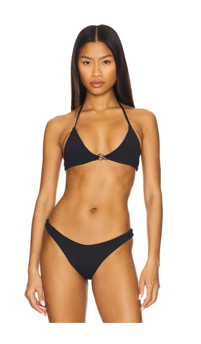 Skyler Swimwear X Bikini Top In Black