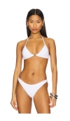 Skyler Swimwear X Bikini Top In White