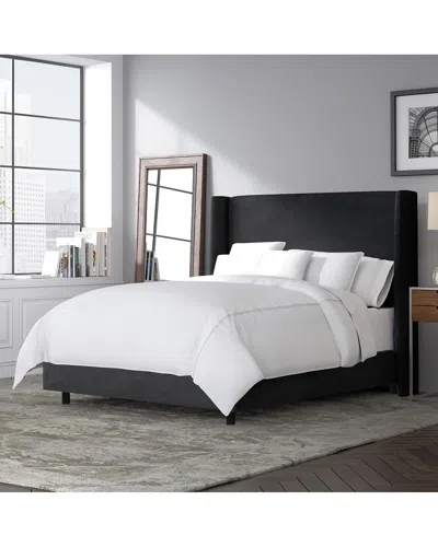 Skyline Furniture Contemporary Wingback Bed