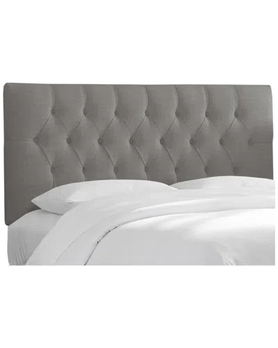 Skyline Furniture Diamond Tufted Headboard In Gray