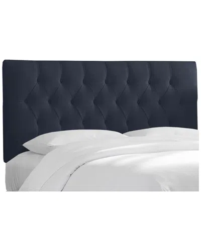 Skyline Furniture Diamond Tufted Headboard In Blue