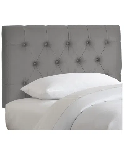Skyline Furniture Kids' Diamond Tufted Headboard In Gray