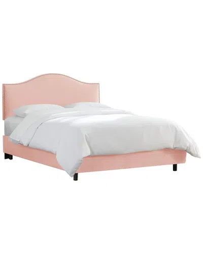 Skyline Furniture Nail Button Bed In Pink