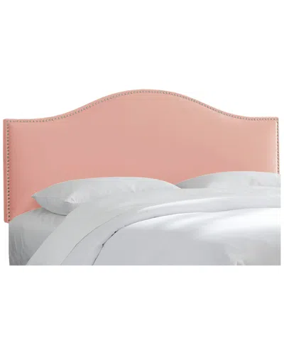 Skyline Furniture Nail Button Headboard In Pink