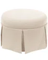 Skyline Furniture Round Skirted Ottoman
