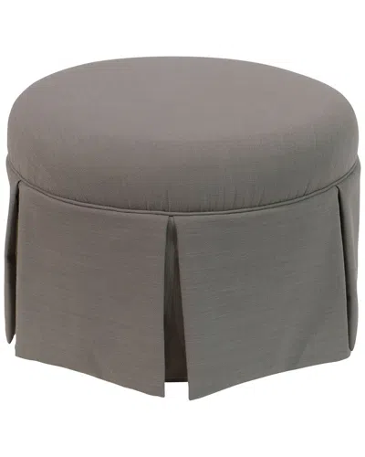 Skyline Furniture Round Skirted Ottoman