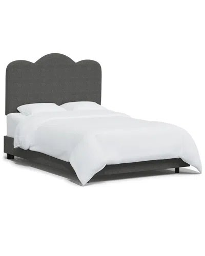 Skyline Furniture Scallop Bed In Gray