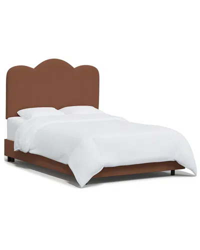 Skyline Furniture Scallop Bed In Brown