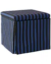 Skyline Skirted Storage Ottoman