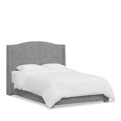 Skyline Furniture Sparrow & Wren Amalia Bed In Plush Boucle, King In Gray